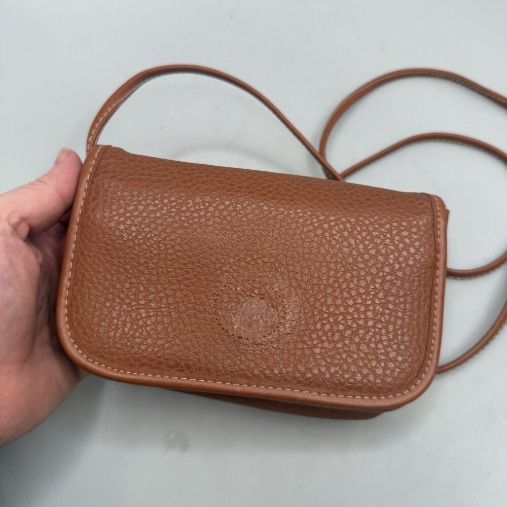 Vintage Dooney & Bourke Leather Crossbody Clutch Missing Front Patch GUC - Picture 3 of 16